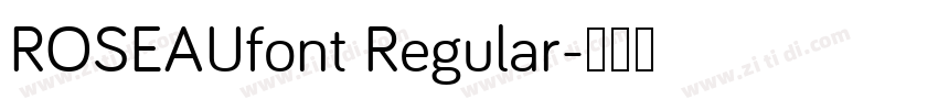ROSEAUfont Regular字体转换